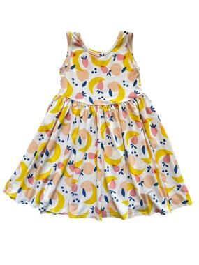 Vivie And Ash Handmade Fruit Tank Twirl Dress Size 7